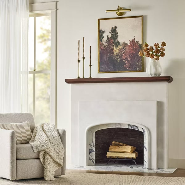 Vertical Fall Tree Framed Wall Art (90 x 76cm)