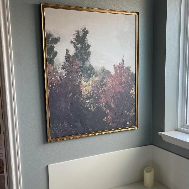 Vertical Fall Tree Framed Wall Art (90 x 76cm)