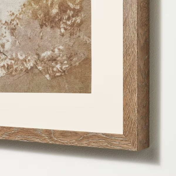 Ancient Fresco Linen Framed Wall Art Print (50 x 40cm)