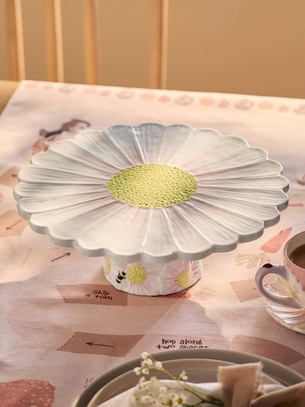 White Flower Wildlife Cake Stand