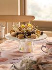 White Flower Wildlife Cake Stand