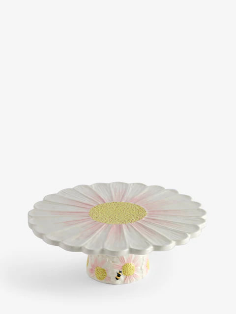 White Flower Wildlife Cake Stand