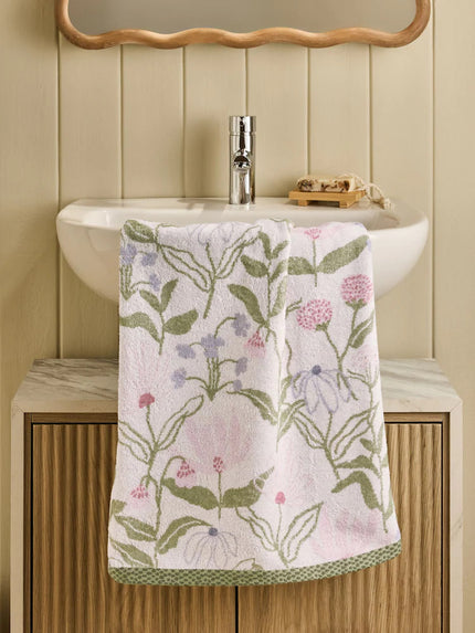 Multi Water Colour Floral 100% Cotton Towel