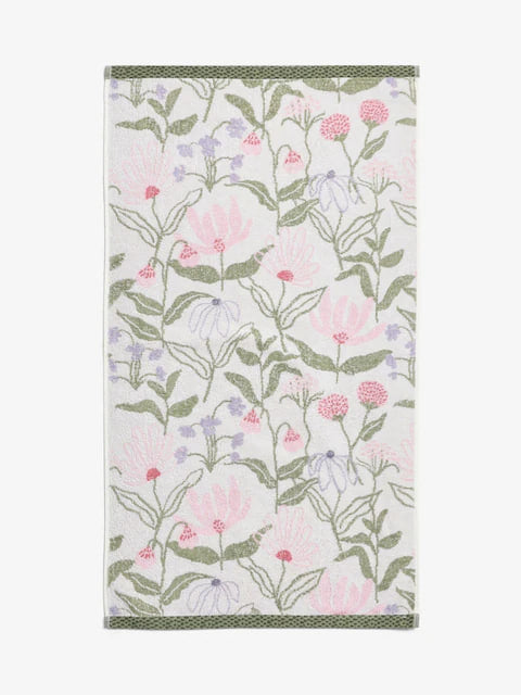 Multi Water Colour Floral 100% Cotton Towel