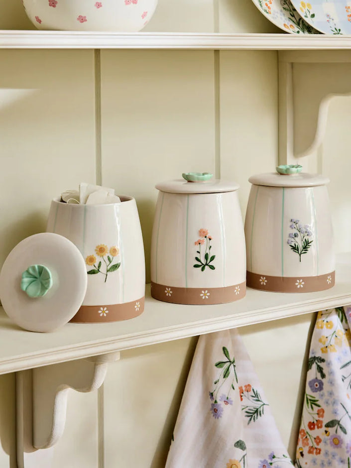 Set of 3 Natural Maisie Storage Jars