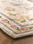 Natural MAISIE Floral Border Jute Runner
