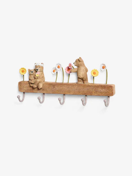 Neutral Bertie Bear Coat Hooks