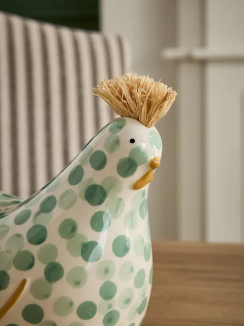 Sage Green Chicken Butter Dish