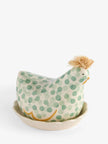 Sage Green Chicken Butter Dish