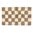 Checkerboard Taupe Bath Rug
