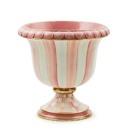 Rosy Stripe Tabletop Urn 19cm