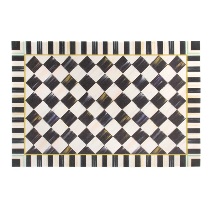 Courtly Check Floor Mat - 2' x 3' (60cm × 90cm)