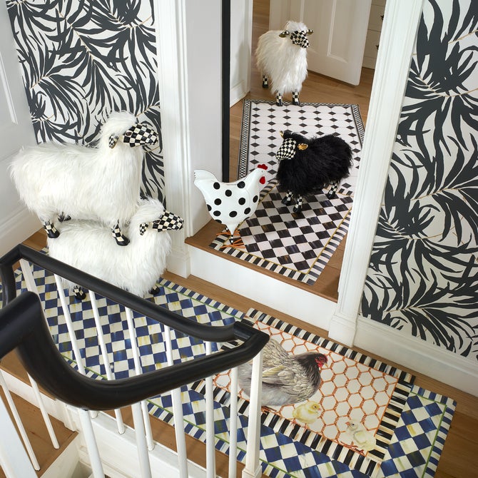 Courtly Check Floor Mat - 2' x 3' (60cm × 90cm)