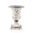 Violet Check Tabletop Pedestal Urn 35cm