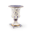 Violet Check Tabletop Pedestal Urn 35cm