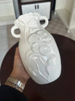 Ceramic Embossed Flower Vase