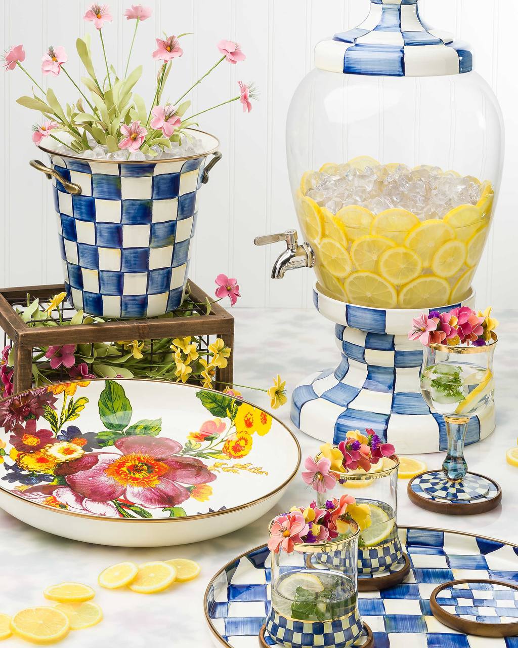 Royal Check Beverage Hostess