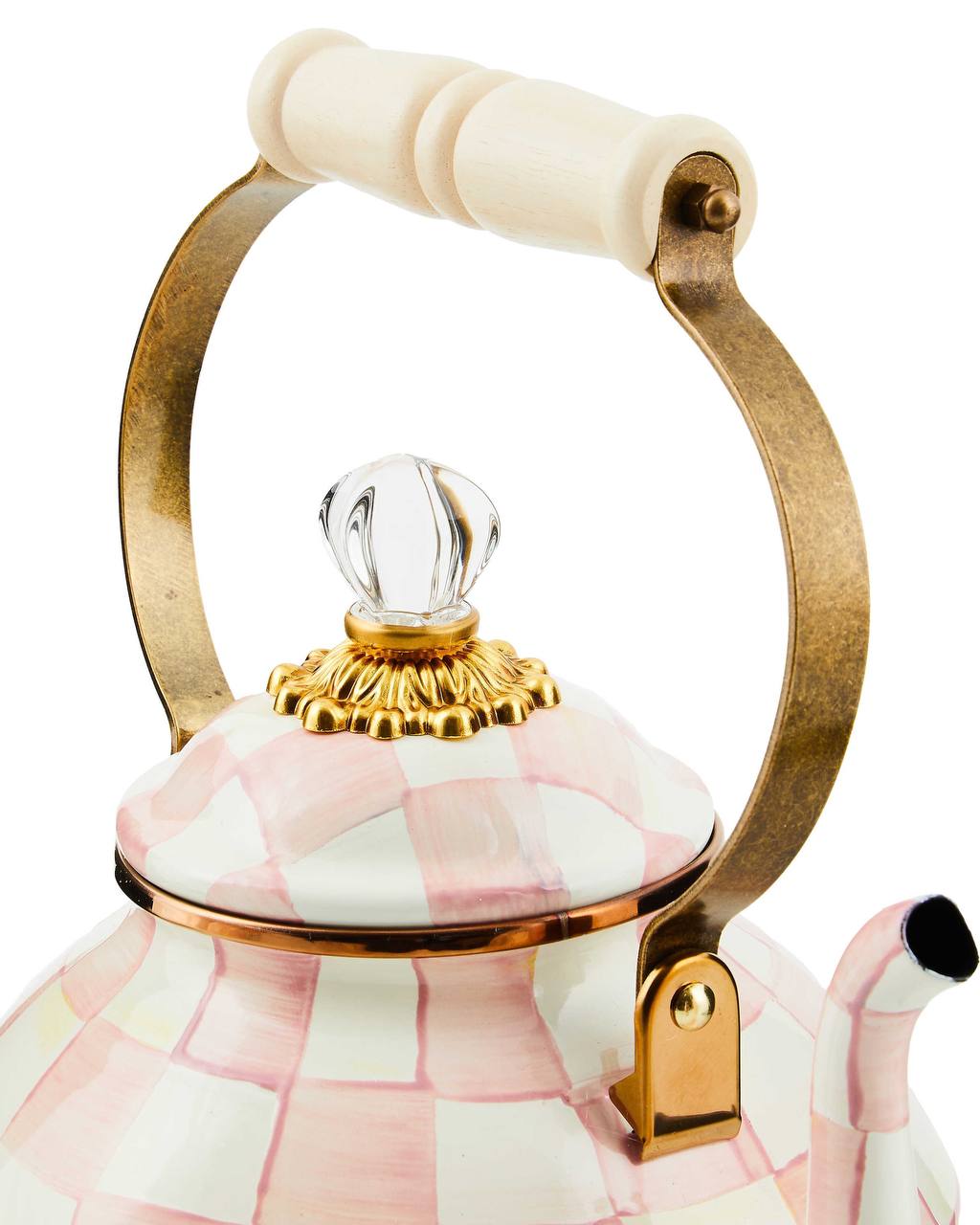 Rosy Check Tea Kettle