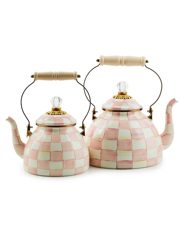 Rosy Check Tea Kettle