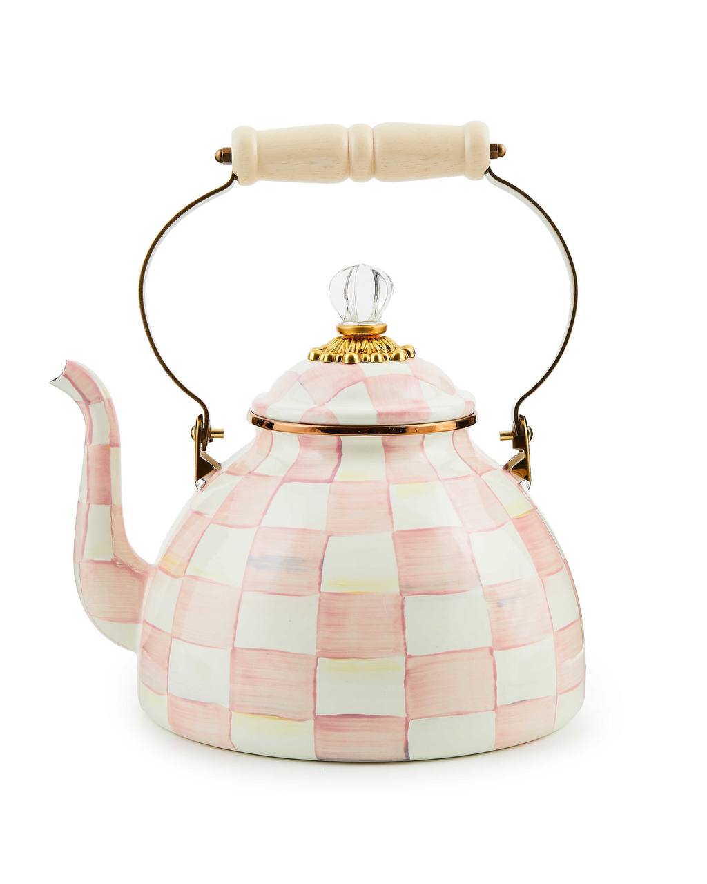 Rosy Check Tea Kettle