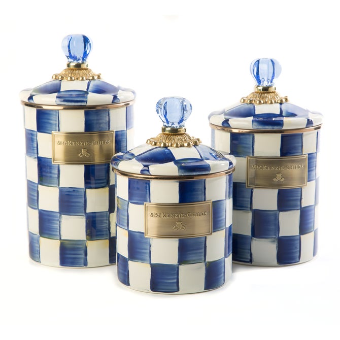 Royal Check Canisters