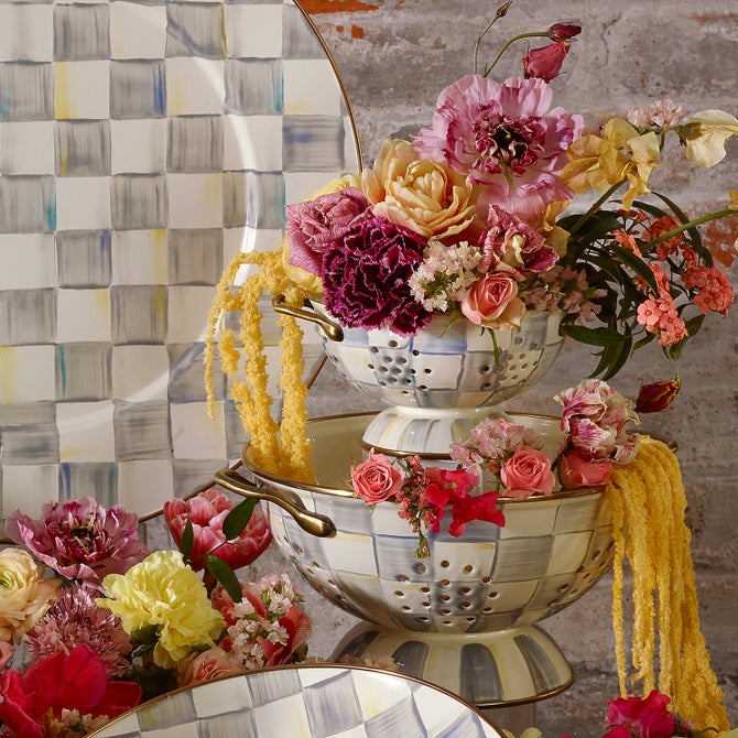 Sterling Check Colander