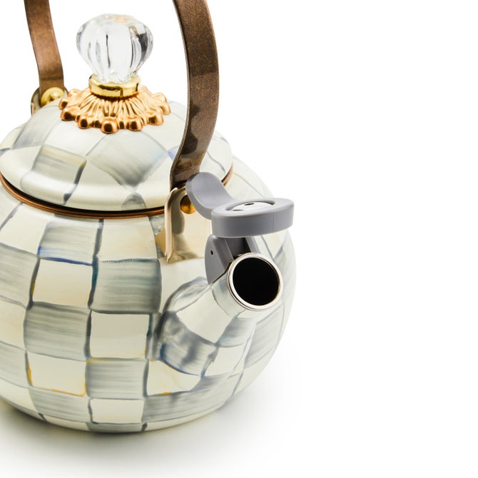 Sterling Check Whistling Tea Kettle
