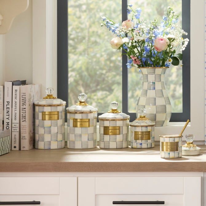 Sterling Check Canisters