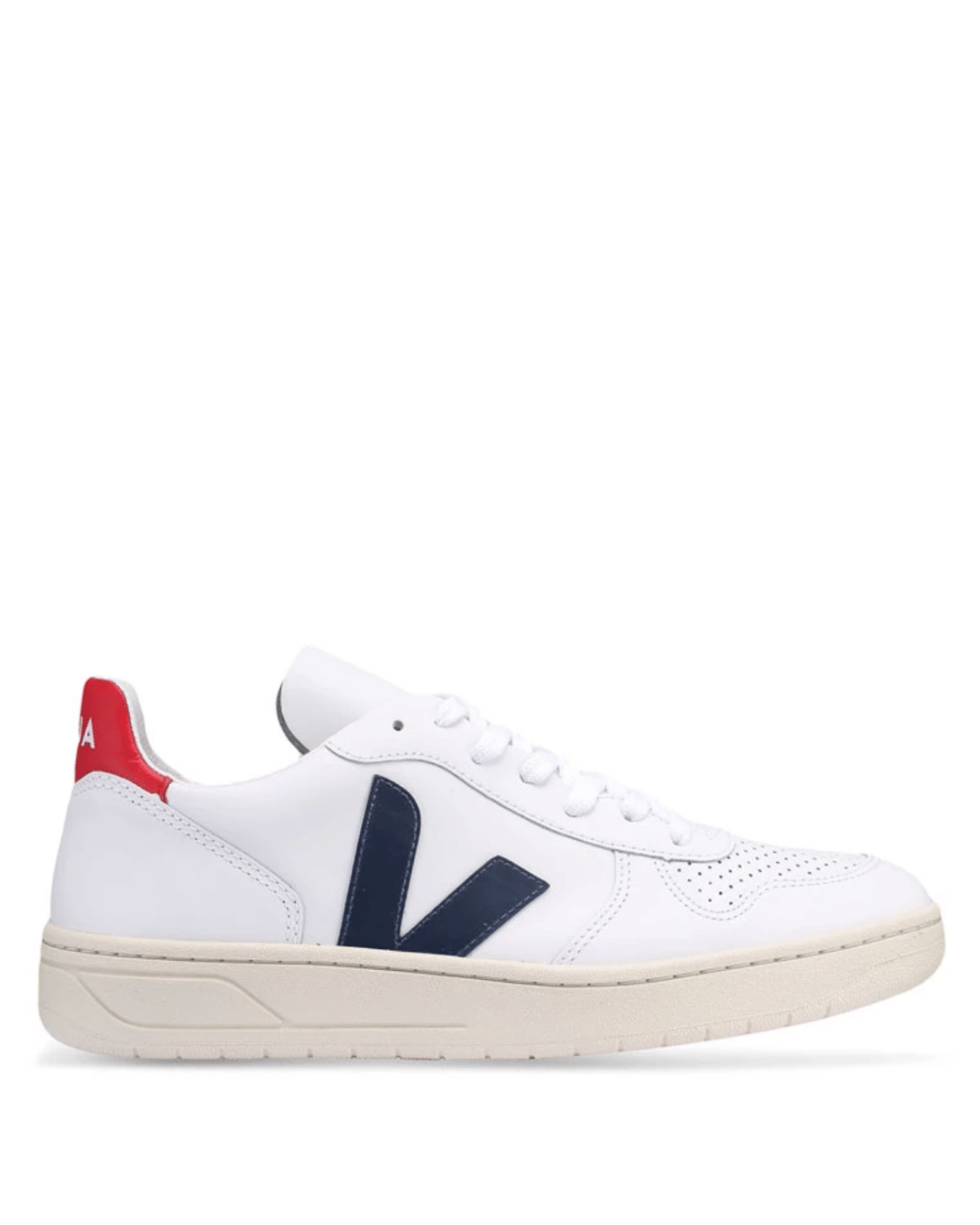 V-10 Leather White Nautico Pekin - Héas